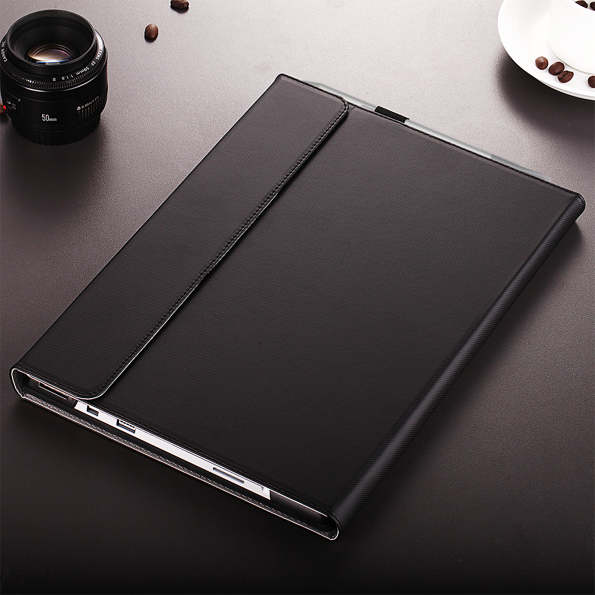 Hot-selling Custom logo waterproof men business tablet case cover in PU materials flip cover for Microsoft surface pro 7/6/5/4